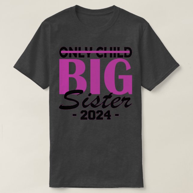 Camiseta única irmã mais velha 2024 (Frente do Design)