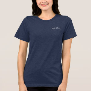 Camiseta Única Marca Naval Tri Blend para Uso Diár