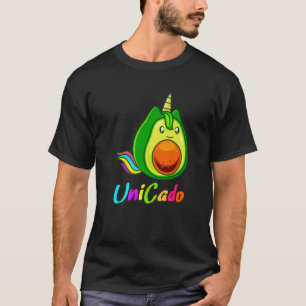 Camiseta Unicado Unicorn Avocado Unicorn Rainbow Uni Studen