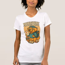 Unicamente Grades Pawsitivas - Voltar à Camisa-T d
