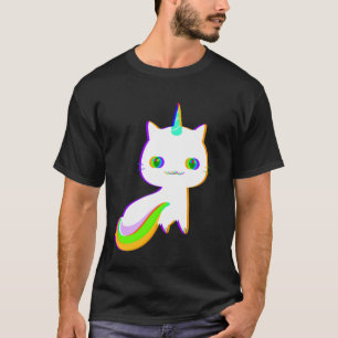 Camiseta Unicat Caticorn Medágico Cat Men Women Bo
