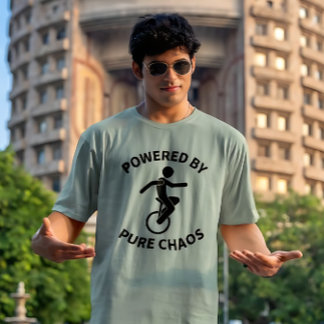 Camiseta Uniciclo – Movido por Caos Puro | Ciclismo Diverti