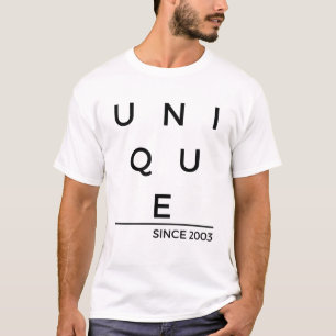 Camiseta Único Desde o Ano de Nascimento de 2003