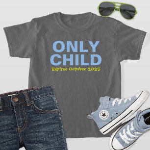 Camiseta Único Filho Expirando Divertido Azul Irmão Mais Ve