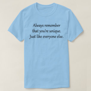 Camiseta ÚNICO - Frase Zen Sarcástica