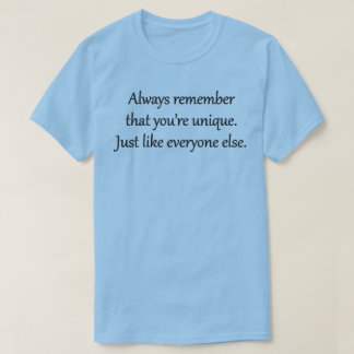 Camiseta ÚNICO - Frase Zen Sarcástica
