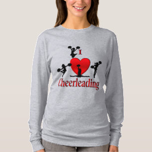 Camiseta Único I Heart Cheerhead