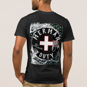 Camiseta Único Merman engraçado personalizado no Lifeguar
