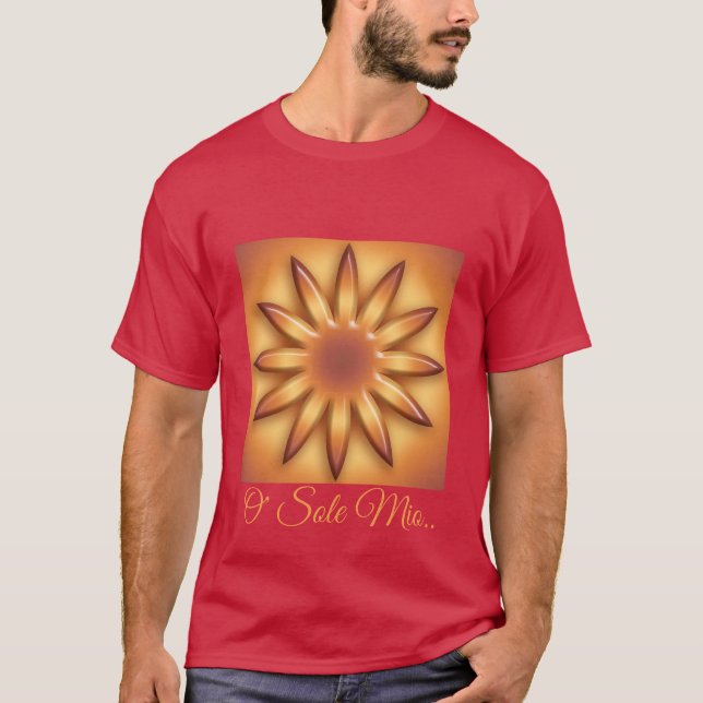 Camiseta Único Mio de O. Textura geométrica abstrata do (Frente)