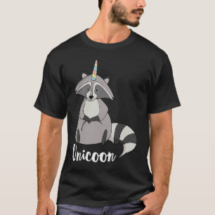 Camiseta Unicon Raccoon com Unicorn Horn