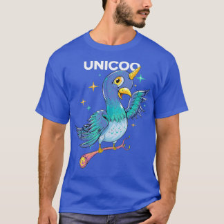 Camiseta Unicoo Unicorn Pigeon Crianças de Pássaros Mágicos