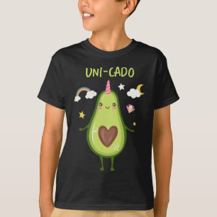 Camiseta Unicorn Avocado Guacamole Bravo Saudável Gordura V