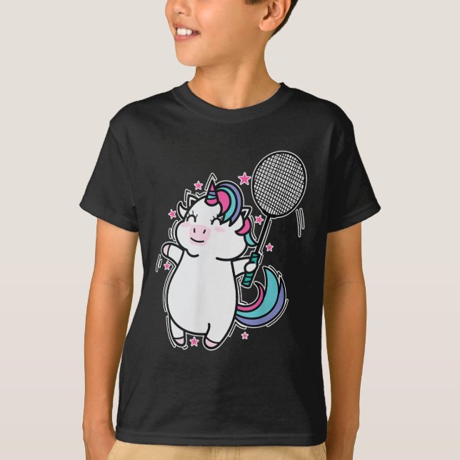 Camiseta Unicorn Badminton  (Frente)
