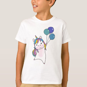 Camiseta Unicorn Balões De Unicórnios Animais Bons Para Cri
