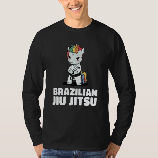 Camiseta Unicorn Brazilian Jiu Jitsu and Grappling (Frente)