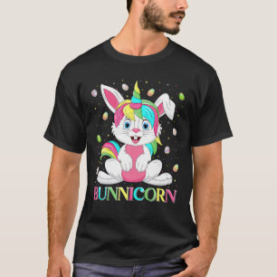 Camiseta Unicorn Bunny Lover Funny Bunnicorn Páscoa doming