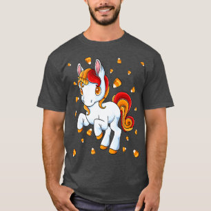 Camiseta Unicorn Candy Corn Halloween Unicorn Costume Candi