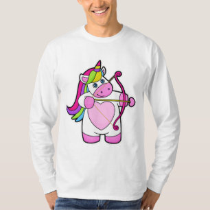 Camiseta Unicorn como Arqueiro com Arco e Seta