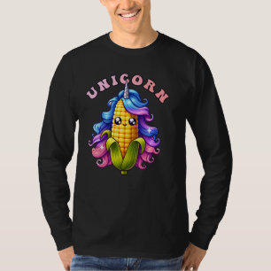 Camiseta Unicorn Corn Engraçada Cute Boys Garotas