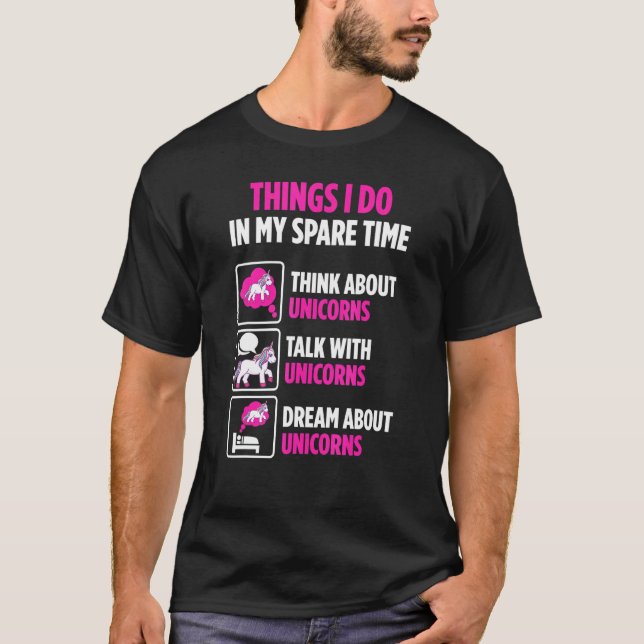 Camiseta Unicorn Crente Poupa Tempo Conversa Com Unicórnios (Frente)