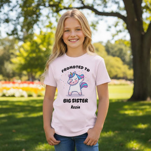 Camiseta Unicorn Dab Promovido Ao Nome Personalizado Da Irm