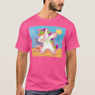 Camiseta Unicorn Dabbing Beach Voleibol