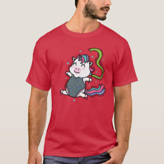 Camiseta Unicorn dançando Criatura Mítica Esporte família g