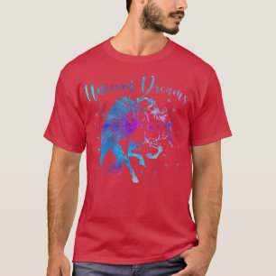 Camiseta UNICORN DREAMS Pegasus Cavalo Voador Vintage Teen