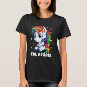 Camiseta Unicorn Ew Pessoas Meninas Crianças Mulheres Esqua