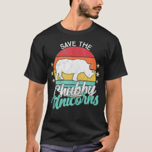 Camiseta Unicorn Fat Save The Chubby Unicorns Vintage Rhin