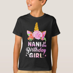 Camiseta Unicorn fofo nani da menina aniversariante engraça
