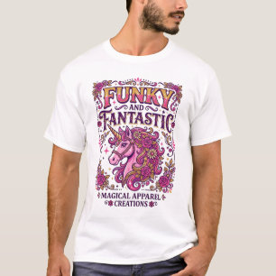 Camiseta Unicorn Funky e Fantástico Design Stylish Zazzle_