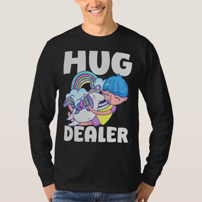 Camiseta Unicorn Funny Hug Dealer (Frente)