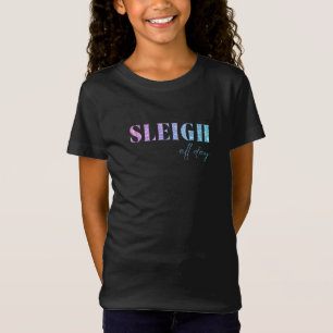 Camiseta Unicorn Glitter Sleigh O Dia Todo