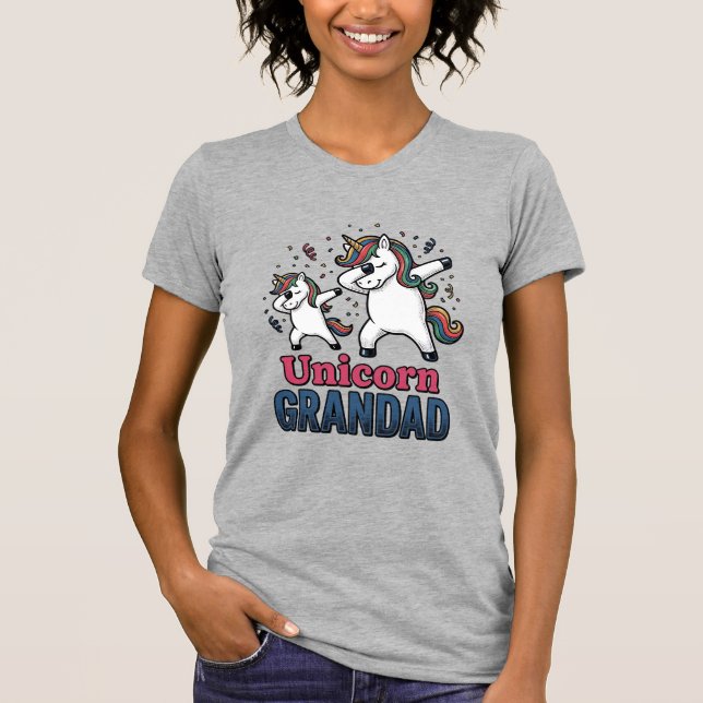 Camiseta Unicorn Grandad Vintage Engraving Shirt Design_1 (Frente)