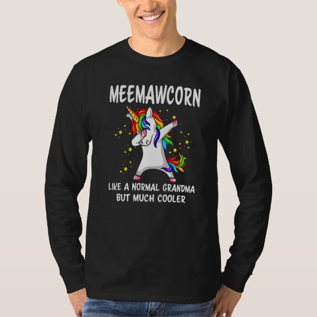 Camiseta Unicorn Grandma Meemaw Corn  Mothers Day (Frente)