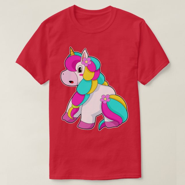 Camiseta Unicorn Hair Braid (Frente do Design)