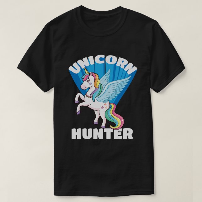 Camiseta Unicorn Hunter Polyamory (Frente do Design)