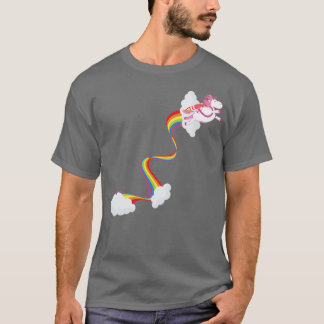 Camiseta Unicorn Jet Pack Rainbow Magical Horse Fart