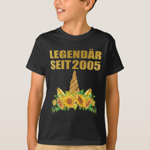 Camiseta Unicorn Legendär Seit 2005 Einhorn 16. Geburtstags