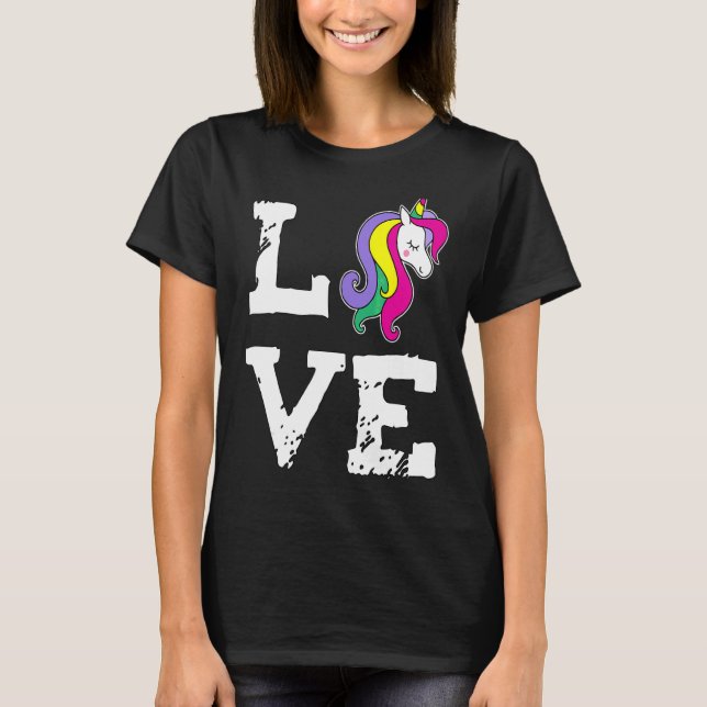 Camiseta Unicorn Love (Frente)