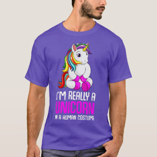 Camiseta Unicorn Lover Unicorns Costume Crianças Meninas Jo