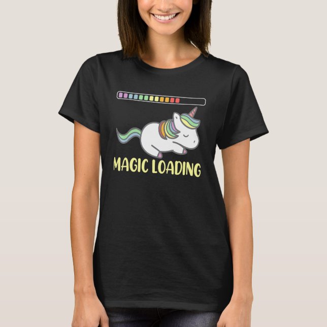 Camiseta Unicorn Magic Charges Glitter Unicorn (Frente)