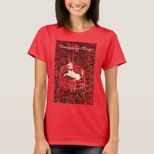 CAMISETA UNICORN MÁGICO, FLORES FANTASMAS, MÁTICAS FLORAI