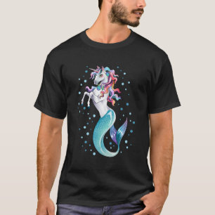 Camiseta Unicorn Mermaid Mermicorn Engraçadas Raparigas Rai