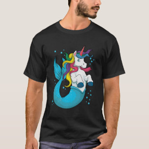 Camiseta Unicorn Mermaid Mermicorn Sea Magical Rainbow