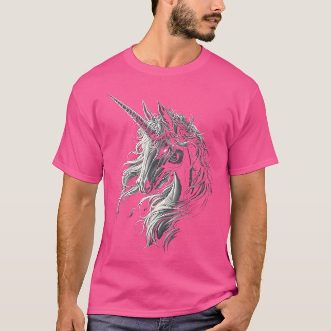 Camiseta Unicorn Mythic Graphic Fantasy Art Unicorn (Frente)
