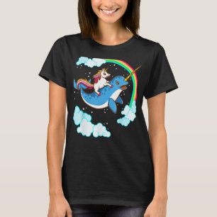 Camiseta Unicorn Narwhte Cute Funny Kids Meninas Juventude 