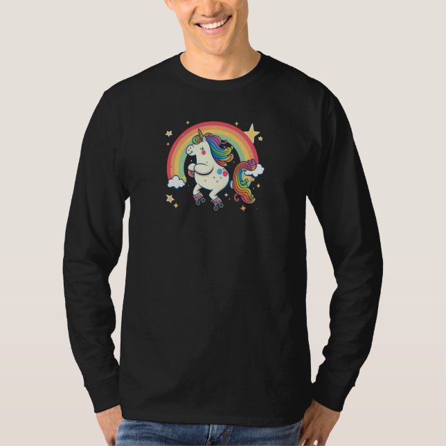 Camiseta Unicorn On Skates Roller Derby (Frente)