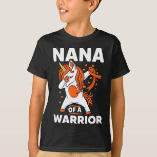 Camiseta Unicorn Orange Support Leukemia Sensibilização